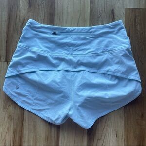 Lululemon speed up short high rise 2.5” powder blue size 4